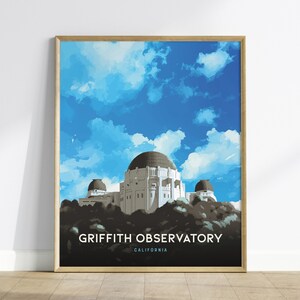 Griffith Observatory Art Print: Los Angeles Travel Poster