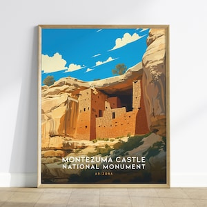 Montezuma Castle Poster: Arizona Cliff Dwelling Art