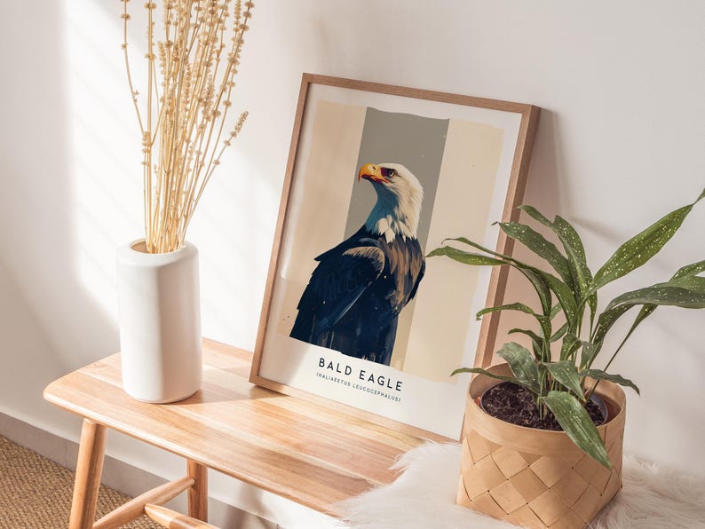 Majestic Bald Eagle Poster: Birdwatcher Wildlife Art image 6