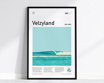 Velzyland Oahu Surf Print: North Shore Hawaii Wave Art