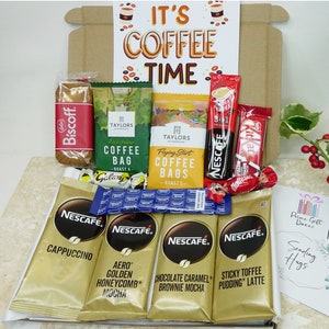 Caja de regalo de galletas y chocolate para amantes del café, paquete de regalo, Navidad, buzón de Navidad, regalos para papá, abrazo de amigo en una caja, regalo de cumpleaños, mamá