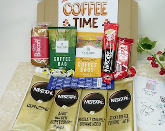 Coffee & Chocolate Gift Box, Relaxation Treats Hamper Mothers Day Present
