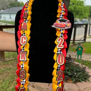 Lightning McQueen Customized Lei w Name