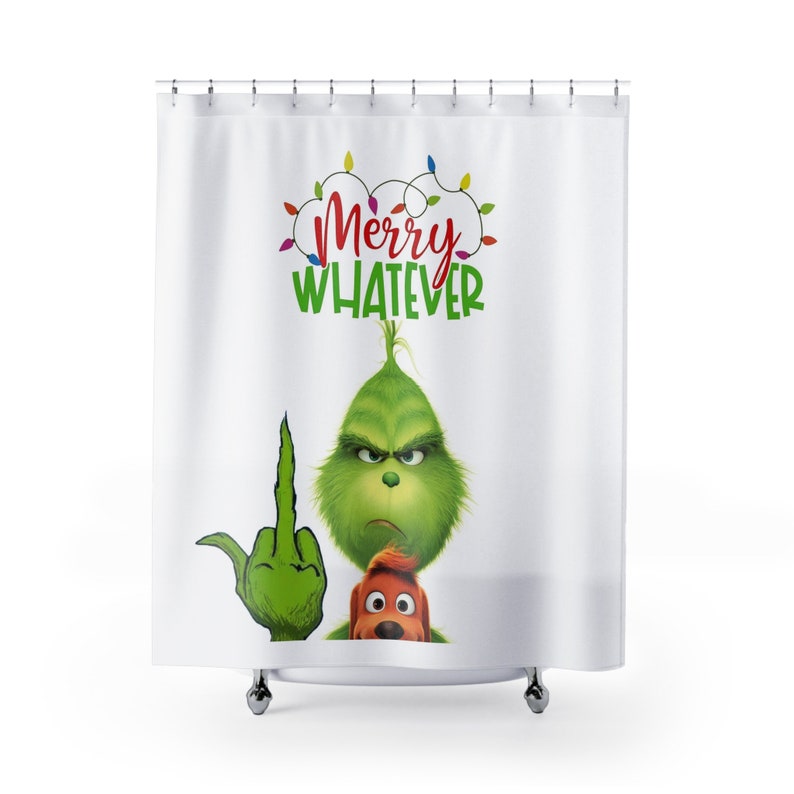 Grinch Shower Curtains Etsy
