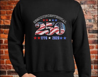 Celebrate 250th Anniversary Shirt, 4th of July Shirt, Patriotic Gift, Unisex Heavy Blend™ Crewneck Sweatshirt