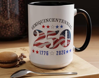 250-Jahre-Jubiläum Tasse, Retro USA, Unabhängigkeitstag Tasse, Kaffeetasse (11, 15 Unzen)