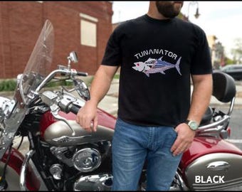 Tuna Fishing T-Shirt, 'Tunanator' Graphic, Comfort Colors Tee