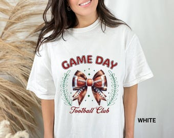 Comfort Colors Game Day Football Shirt, Gift for Mom