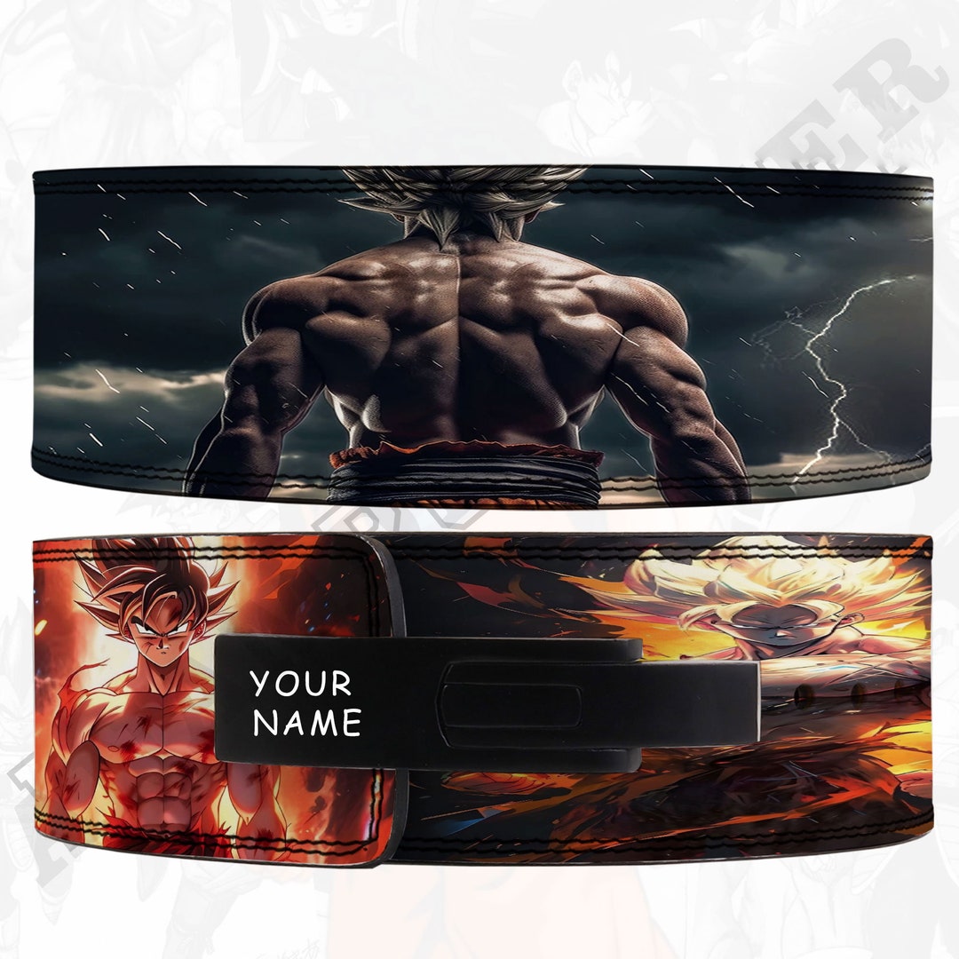 Dragon Ball Z Anime Lever Belt Powerlifting Belt Goku Lever Lifting