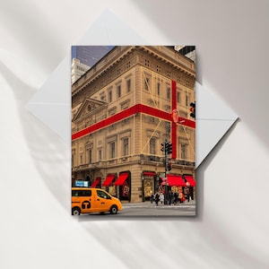 NYC Holiday Card Set I NYC Cartier Building Print I NYC 5th Ave I New York Iconic Building Prints | New York Fifth avenue