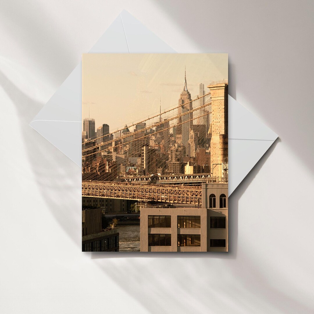 NYC Greeting Card I Empire State Building I Brooklyn Bridge I NYC