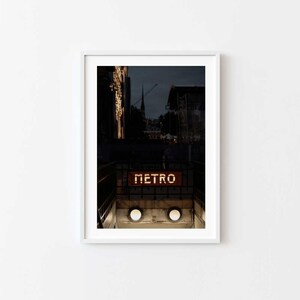 Paris Photography Print | Paris Metro Prints, Unframed, | Paris Art Prints | Parisian Metro Prints | Paris Poster
