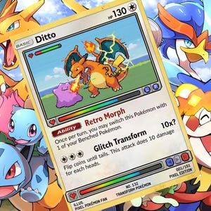 ditto gx pokemon card gold Ditto GX Full Art Black Foil Fan Art Display Card NM