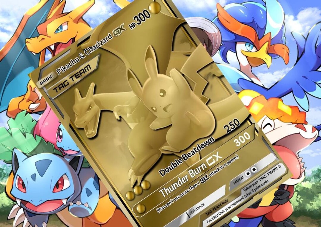 Pokemon Trading Card Game Charizard, Mewtwo & Pikachu