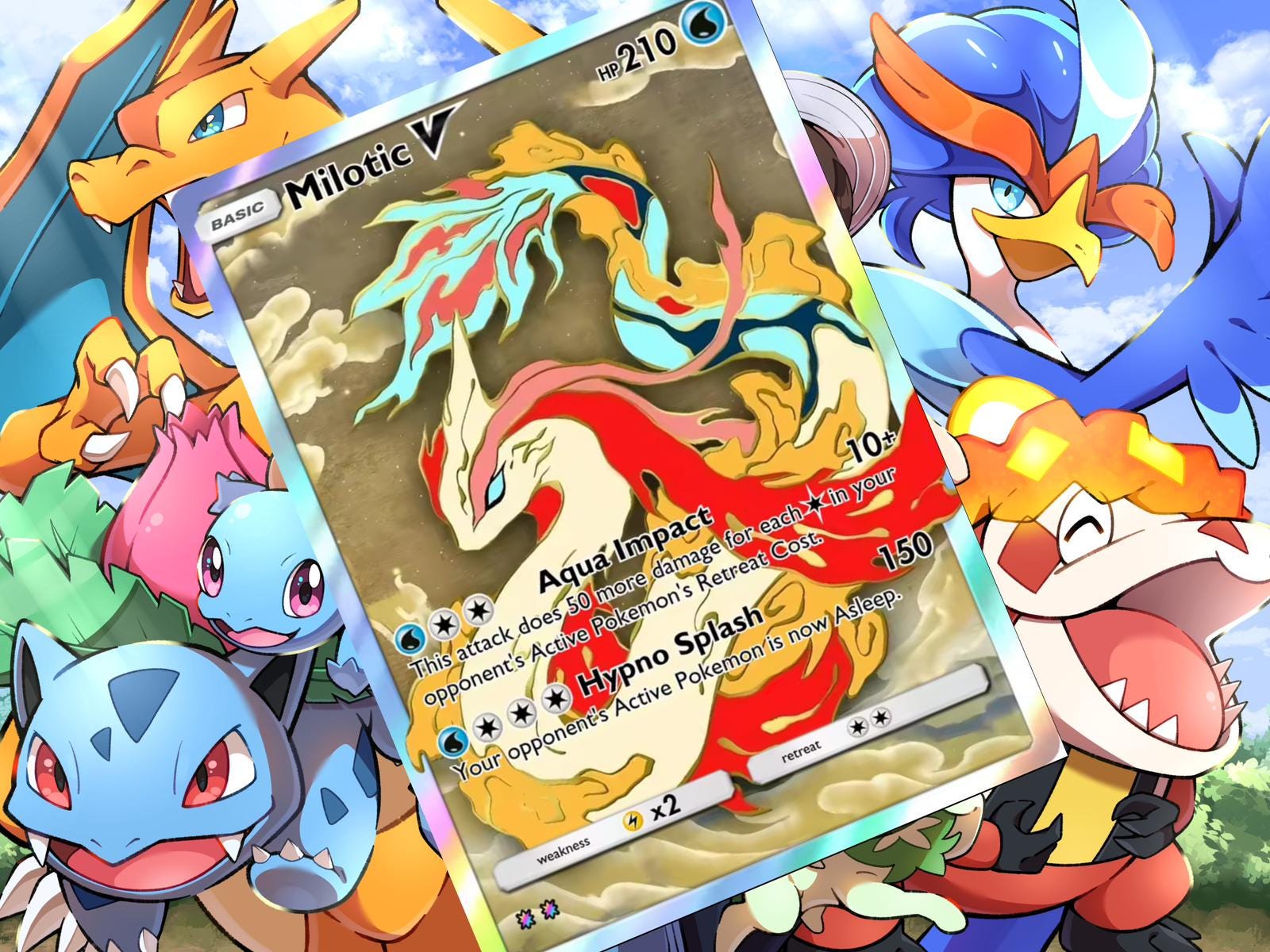 milotic v pokemon card Milotic V (179/192) [Sword & Shield: Rebel Clash]