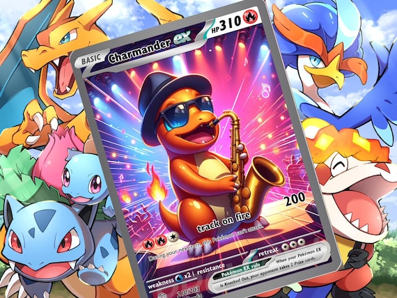 ポケモンカードホロ・EX・GXカード ヒトカゲEX GX Vスター Vマックス ポケモン カスタムカード ホロ