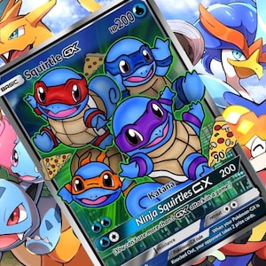 Carta personalizada holográfica Squirtle GX V vstar Pokémon