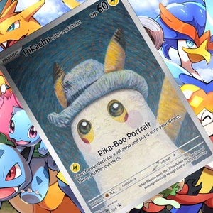 Pikachu met grijze vilten hoed gx V vsstar Pokemon aangepaste kaart holografisch