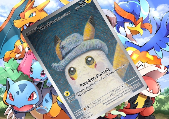 グレーのフェルト帽子をかぶったピカチュウ gx V vsstar