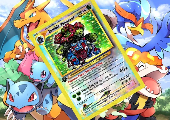 Zombie Venusaur V Gx Vstar Ex Pokemon Custom Card Holographic - Etsy Canada Zombie Venusaur V Gx Vstar Ex Pokemon Custom Card Holographic - Etsy Canada