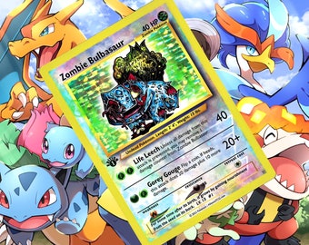 ゾンビ フシギダネ V gx vstar ex ポケモン カスタム カード ホロ