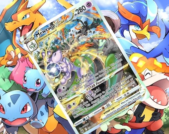 Mewtwo Vmax ex gx vstar custom card holographic
