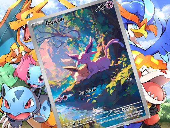 Espeon V Ex Gx Vstar Pokemon Custom Card Holographic - Etsy