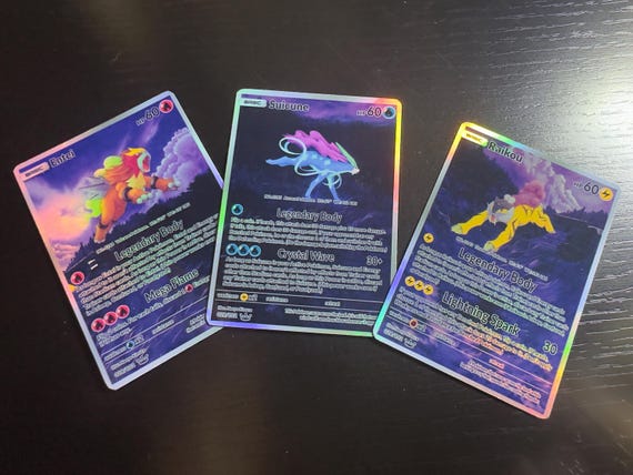 ポケモンカードゲーム Raikou V Suicune V Entei V psa10 PSA 10 Sequential Set Suicune V Raikou V Entei V Crown