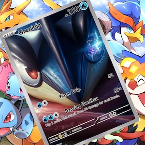 greninja v pokemon card Fusion Strike 073/264 Holo Ultra Rare Near Min Evolves from null Type Pokémon TCG: Greninja V-UNION Special