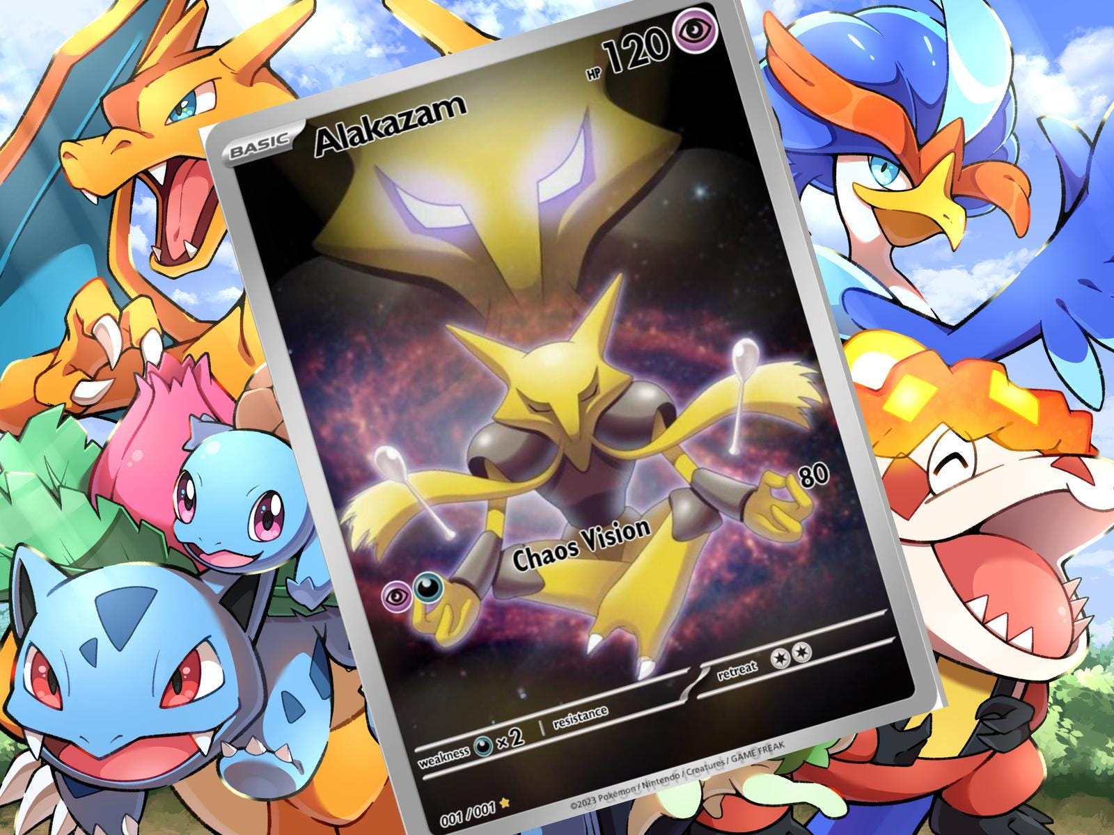 Alakazam V Ex Gx Vstar Pokemon Custom Card Holographic - Etsy
