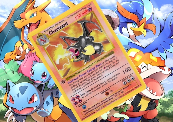 Charizard Shiny V Ex Gx Vstar Pokemon Custom Card Holographic - Etsy