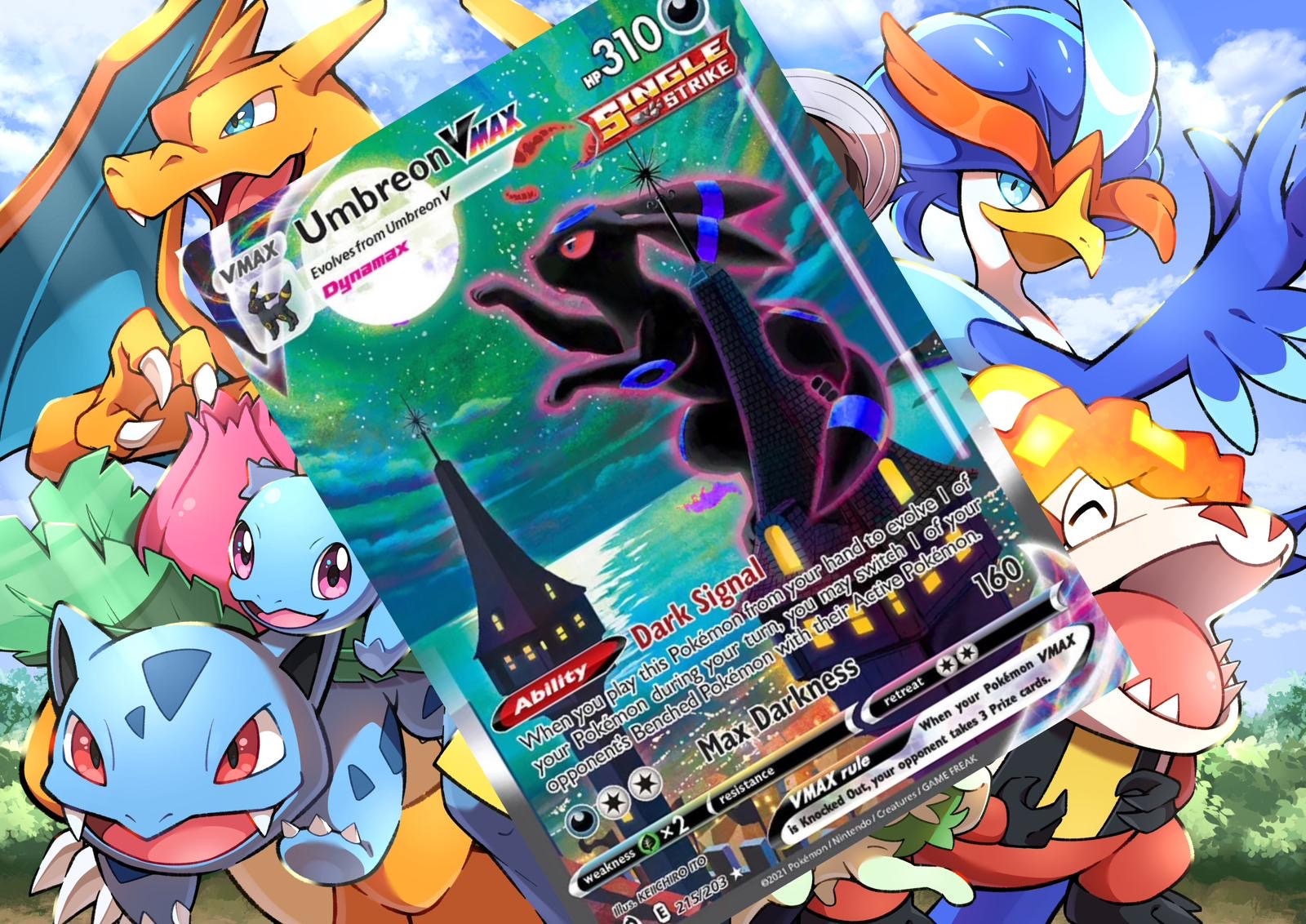 Umbreon Vmax Ex Gx Vstar Pokemon Custom Card Holographic - Etsy Umbreon Vmax Ex Gx Vstar Pokemon Custom Card Holographic - Etsy