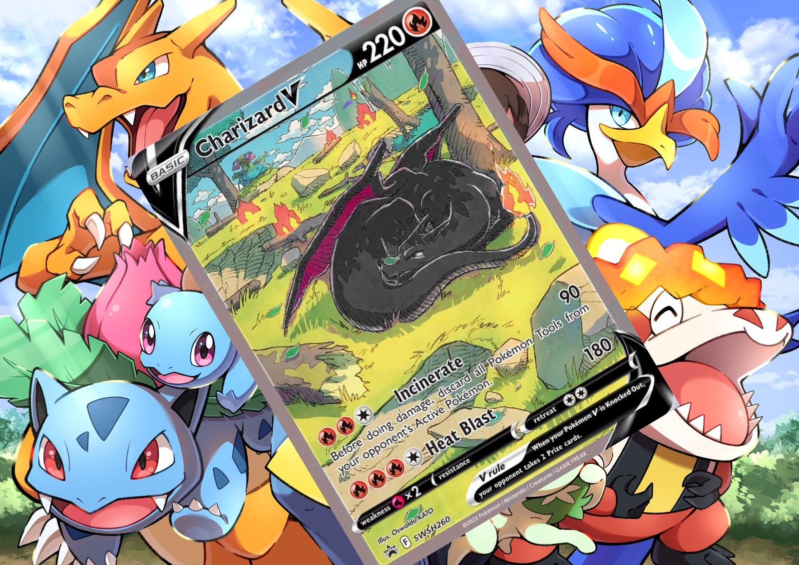 Charizard V Ex Gx Vstar Pokemon Custom Card Holographic - Etsy