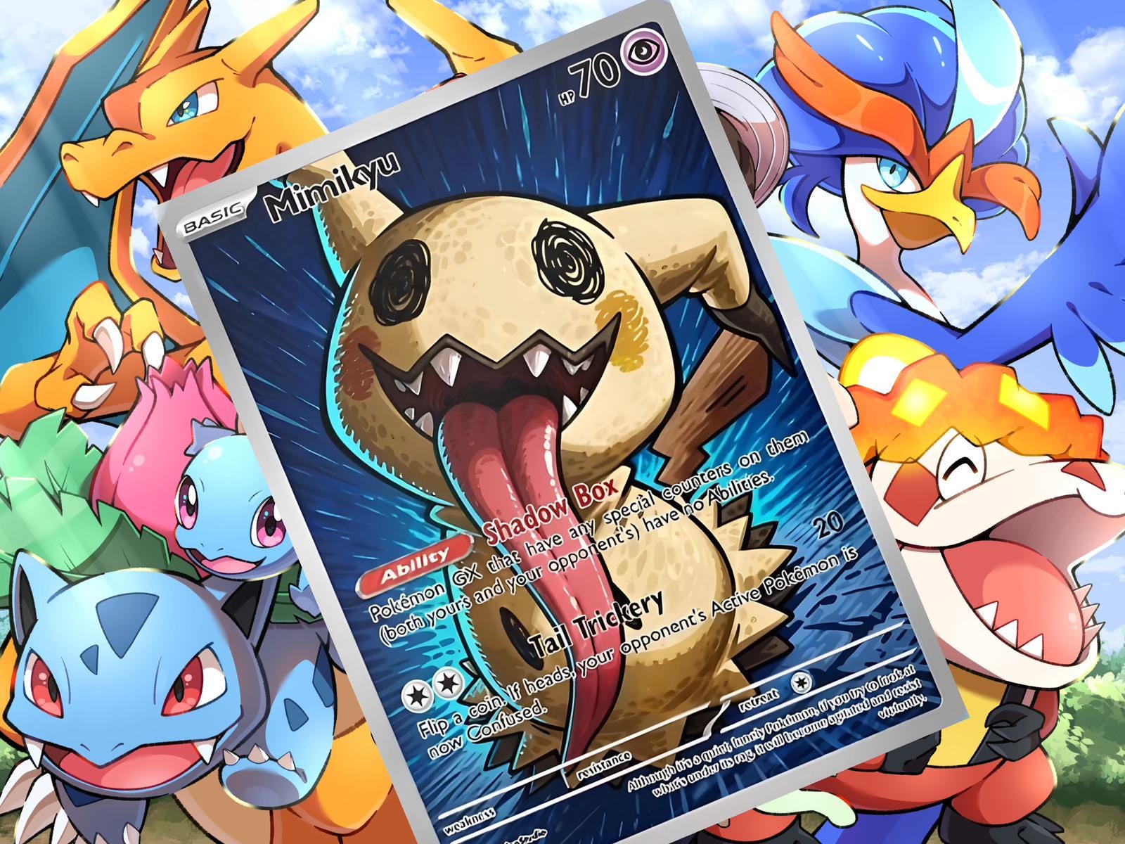 Buy Mimikyu V Ex Gx Vstar Custom Card Holographic Online in India