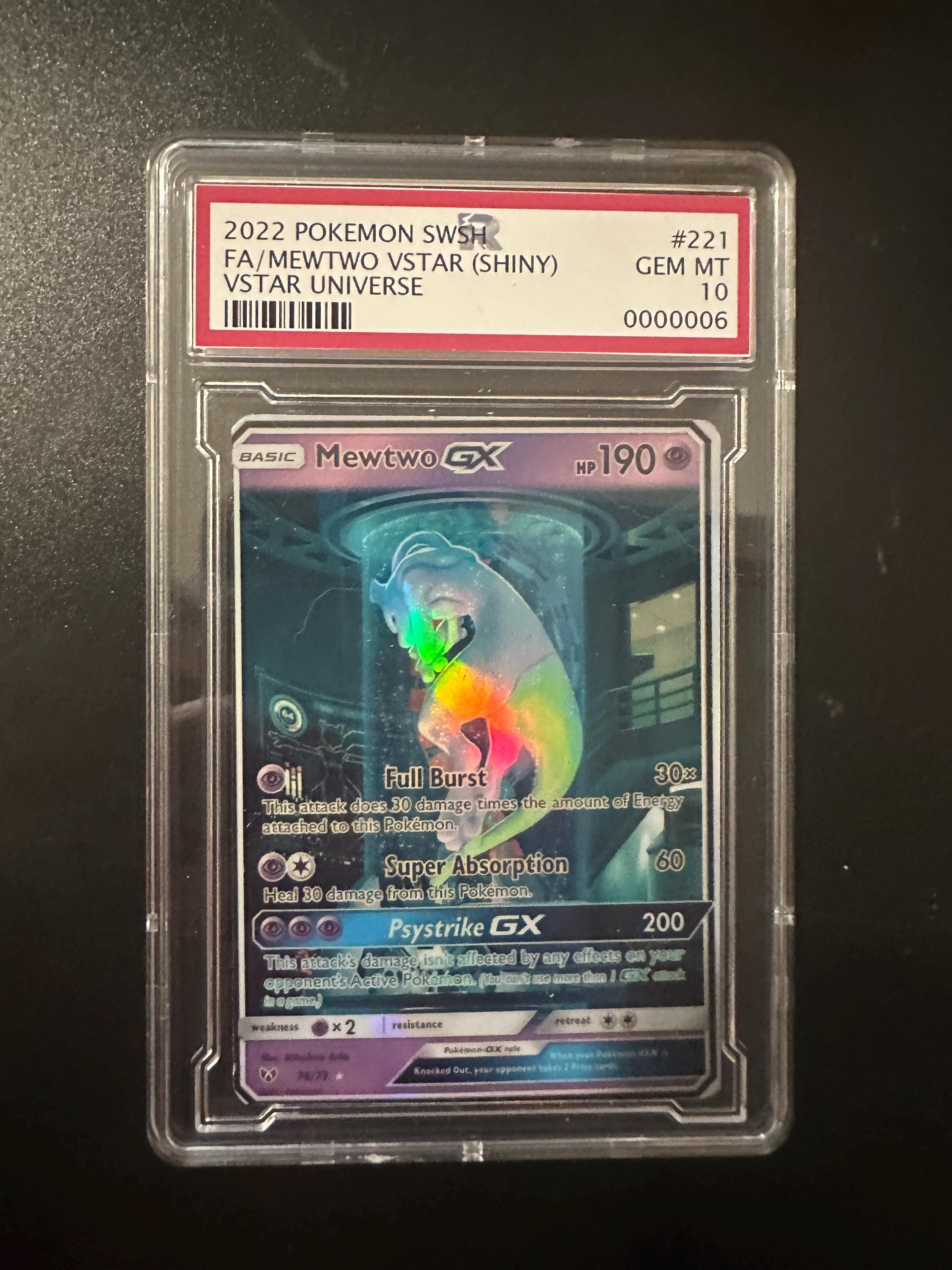 Mewtwo Vstar Shiny Tag Team Ex Gx V Pokemon Custom Card