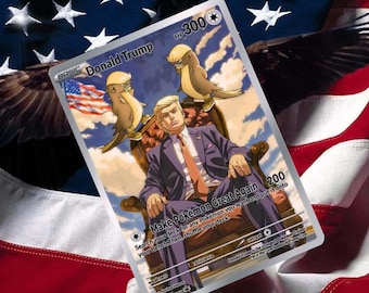 Donald Trump Gx Vsstar Ex Pokemon Custom Card Holographic - Etsy