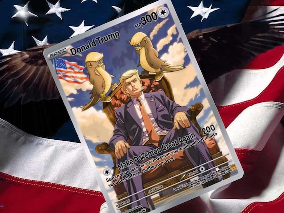 Donald Trump Gx Vsstar Ex Pokemon Custom Card Holographic - Etsy