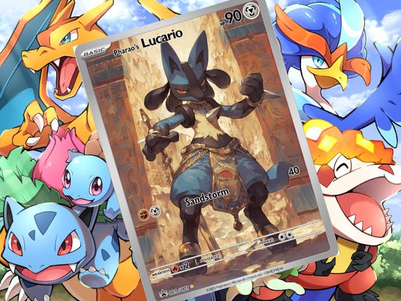 lucario pokemon card set TCG: VSTAR Special Collection Box Features a highly detailed Mega Lucario figure Lucario (english & Japanese) Master