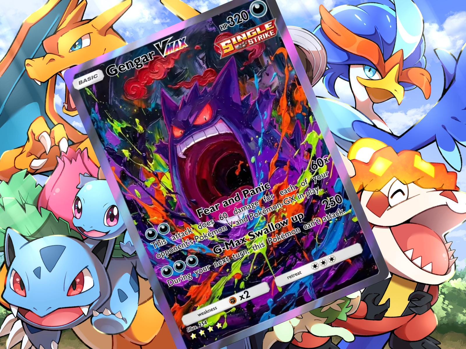 gx cards pokemon tcg Director Explains Why The New Slowpoke & Psyduck Tag Team Card Is So Powerful  NintendoSoup the trusted official grading guarantees its condition Gengar Vmax Ex Gx Vstar