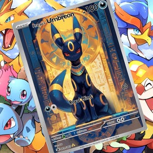 Pharaos Nachtara V ex gx vstar Pokemon benutzerdefinierte Karte holographisch