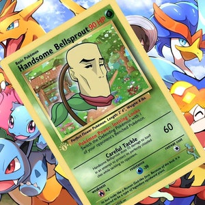Belle carte personnalisée Bellsprout Gx Vmax Vstar pokemon holographique