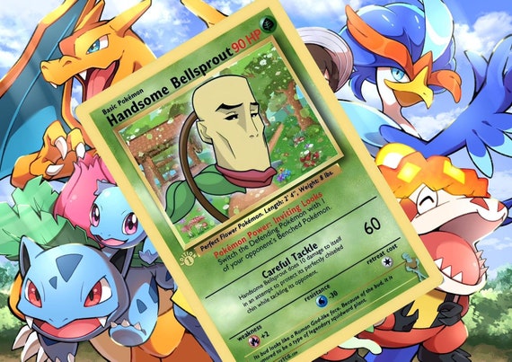 Handsome Bellsprout Gx Vmax Vstar Pokemon Custom Card Holographic - Etsy  Ireland