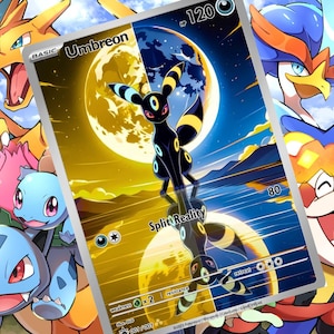 Mew With the Starry Night Gx V Vsstar Pokemon Custom Card