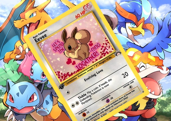 Eevee V Gx Vstar Pokemon Custom Card Holographic - Etsy