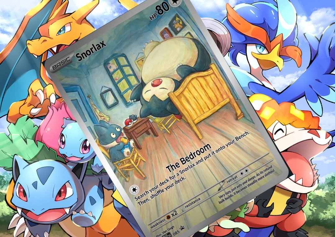Snorlax Gx V Vsstar Pokemon Custom Card Holographic - Etsy