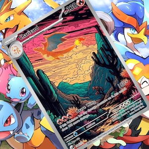 Charizard V ex gx vstar Pokemon benutzerdefinierte Karte holographisch