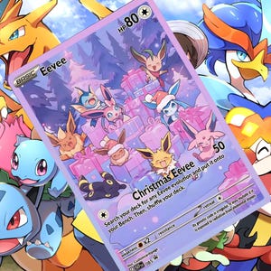 Eevee V gx vstar ex Pokemon benutzerdefinierte Karte holographisch