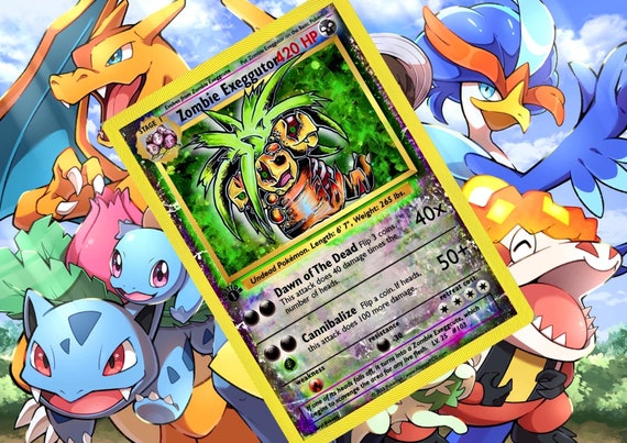 Zombie Exeggutor V Gx Vstar Ex Pokemon Custom Card