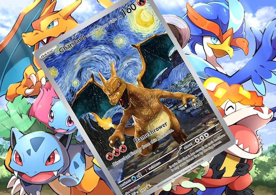 星月夜のリザードン gx V vsstar ポケモン カスタムカード ホロ