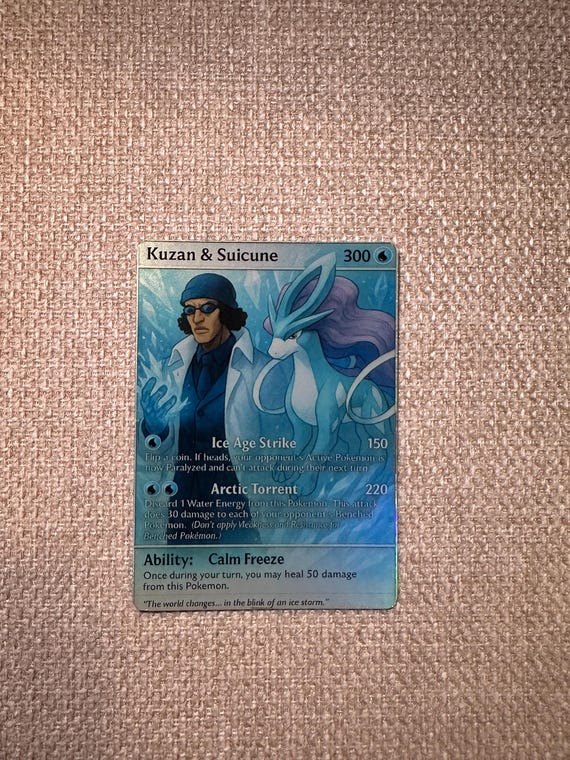 Kuzan & Suicune One Piece X Pokemon Custom Card Holographic - Etsy